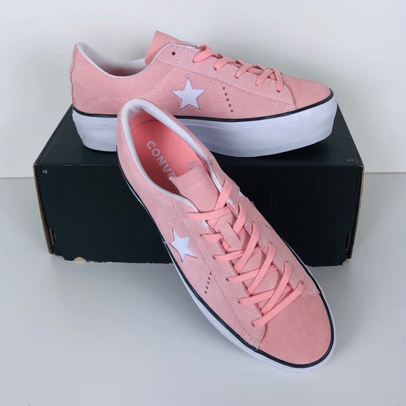 converse one star platform suede low top